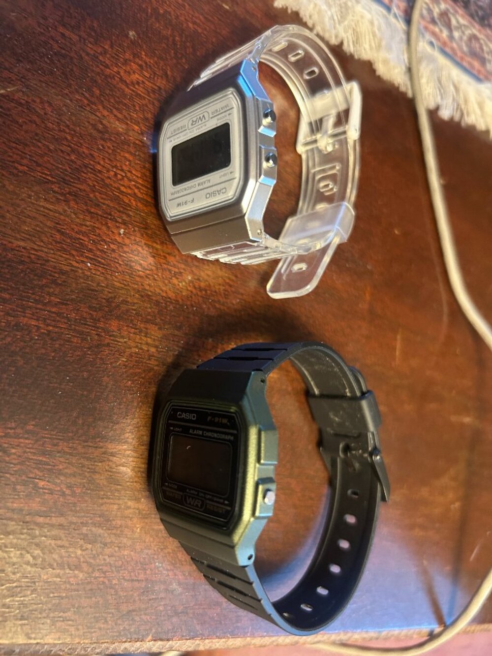 His & Hers Casio F-91W pair Excellent condition